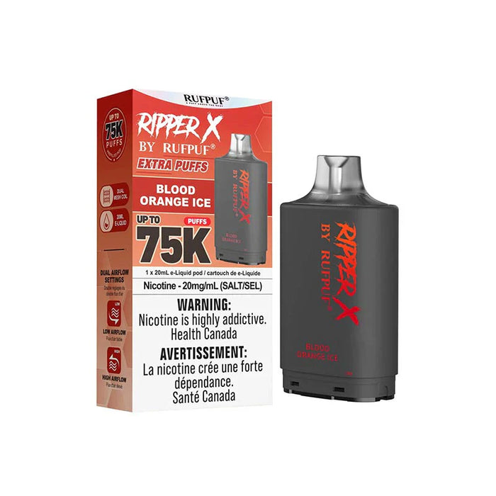RIPPER X by RUFPUF 75K Pod - Blood Orange Ice 20mg