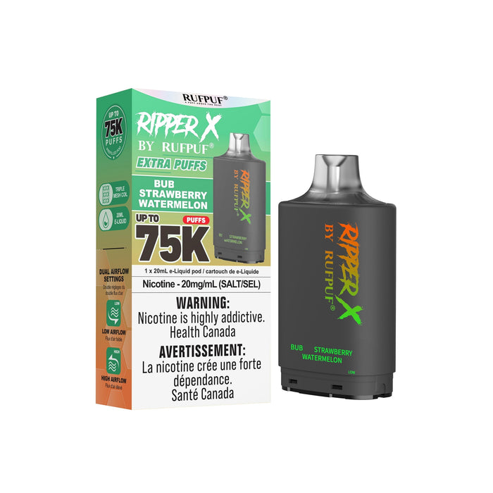 RIPPER X by RUFPUF 75K Pod - Bub Strawberry Watermelon 20mg