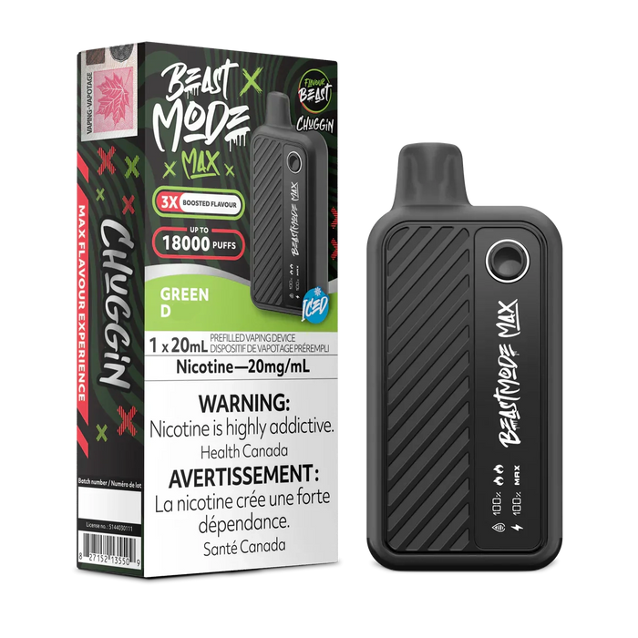 Flavour Beast Beast Mode Max 18K - Chuggin' Green D 20mg