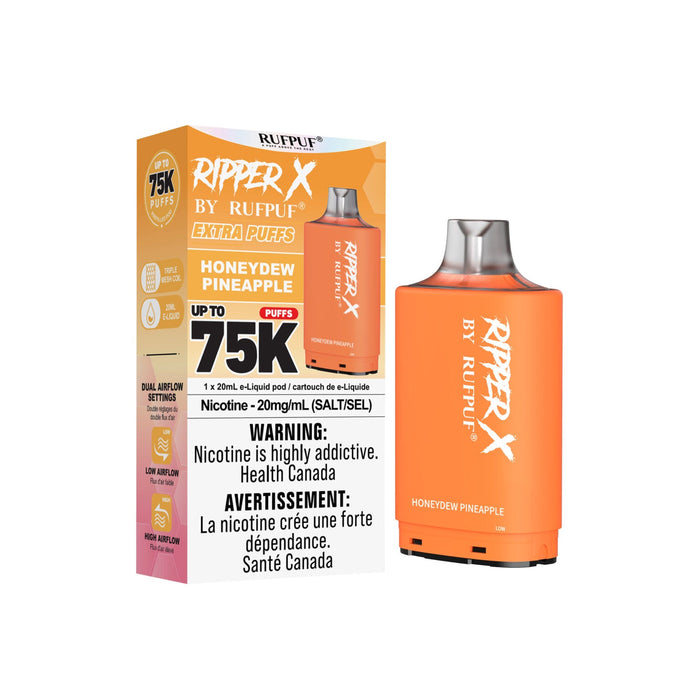 RIPPER X by RUFPUF 75K Pod - Honeydew Pineapple 20mg