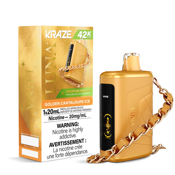 Kraze Luna Disposable - Golden Cantaloupe Ice 20mg