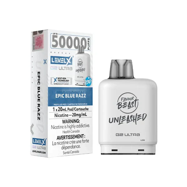 Level X Flavour Beast Unleashed G2 Ultra - Epic Blue Razz 20mg