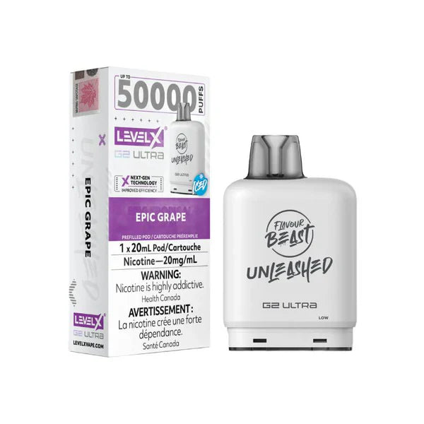 Level X Flavour Beast Unleashed G2 Ultra - Epic Grape 20mg