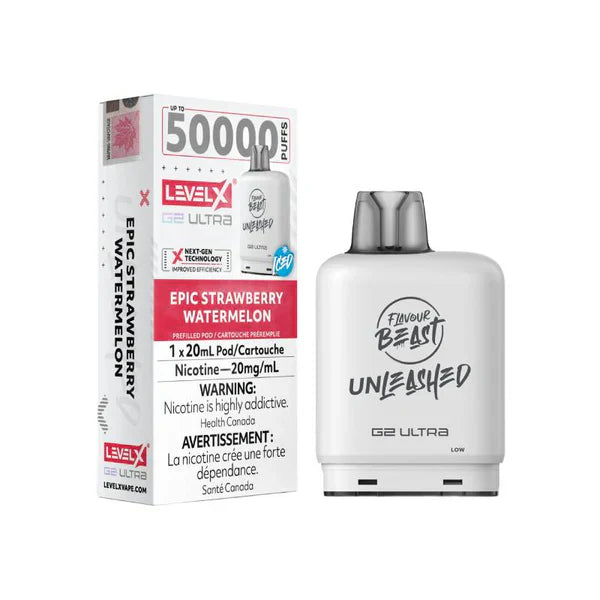 Level X Flavour Beast Unleashed G2 Ultra - Epic Strawberry Watermelon 20mg