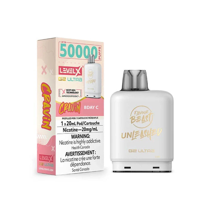 Level X Flavour Beast Unleashed G2 Ultra - Cravin' Bday C. 20mg