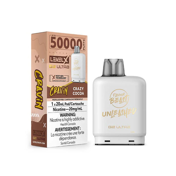 Level X Flavour Beast Unleashed G2 Ultra - Cravin' Crazy Cocoa 20mg