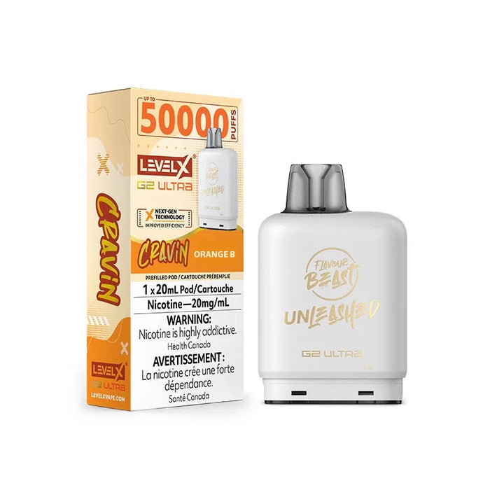 Level X Flavour Beast Unleashed G2 Ultra - Cravin' Orange B. 20mg