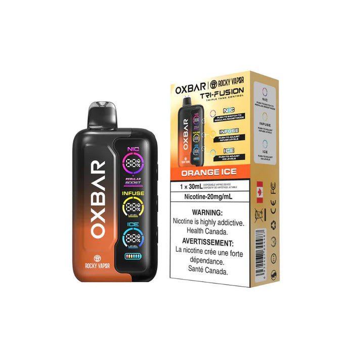 Rocky Vapor OXBAR Tri Fusion Disposable - Orange Ice 20mg