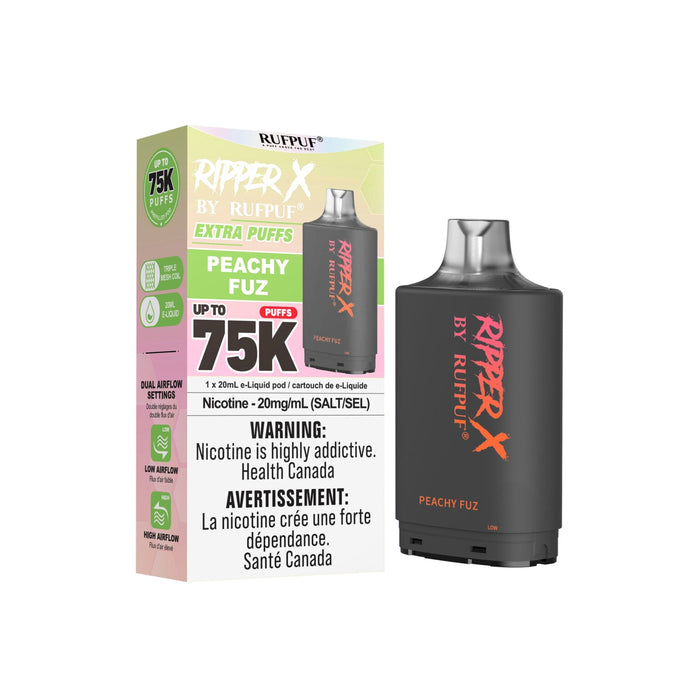 RIPPER X by RUFPUF 75K Pod - Peachy Fuz 20mg