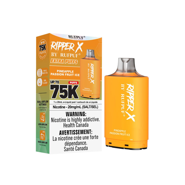 RIPPER X by RUFPUF 75K Pod - Pineapple Passion Fruit Ice 20mg