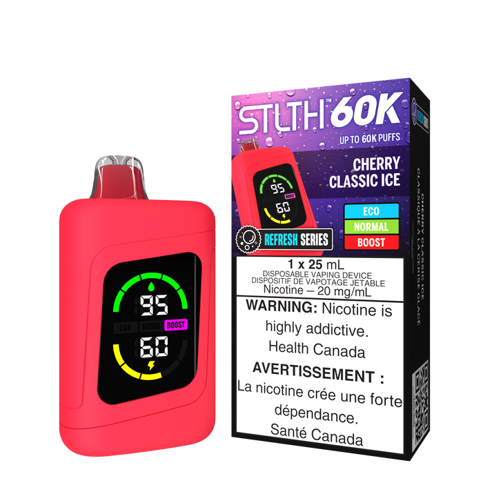 STLTH 60K Disposable - Refresh Series Cherry Classic Ice 20mg