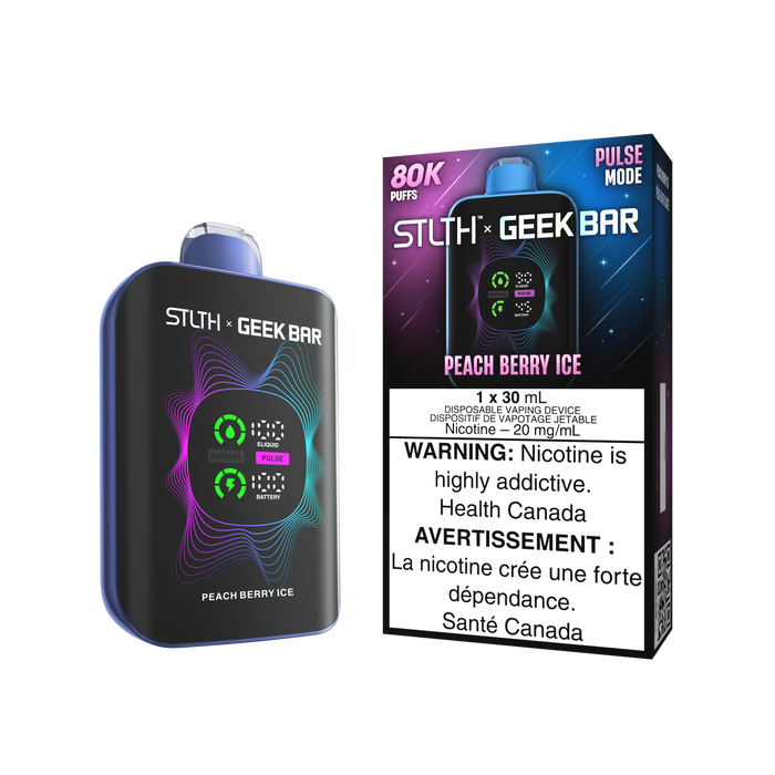 STLTH x Geek Bar 80K Disposable - Peach Berry Ice 20mg