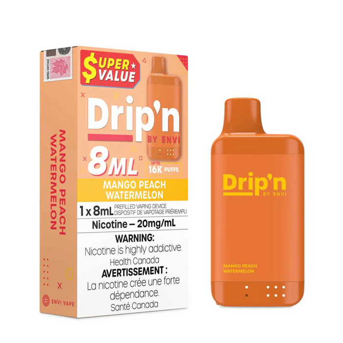 Drip'n by ENVI 16K Disposable - Mango Peach Watermelon 20mg