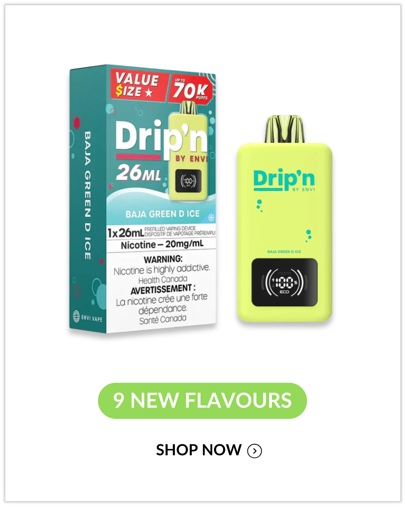 Drip'n by ENVI 26ml (70K) Disposables