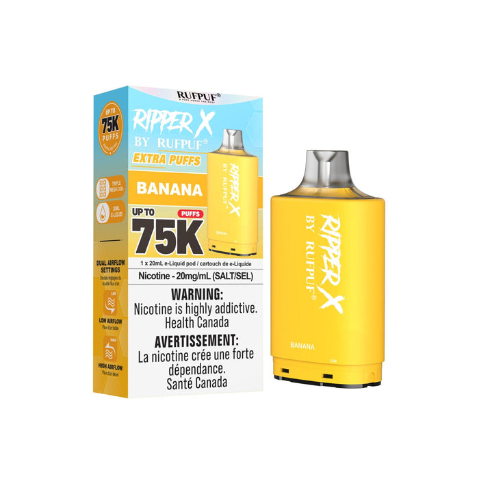 RIPPER X by RUFPUF 75K Pod - Banana 20mg