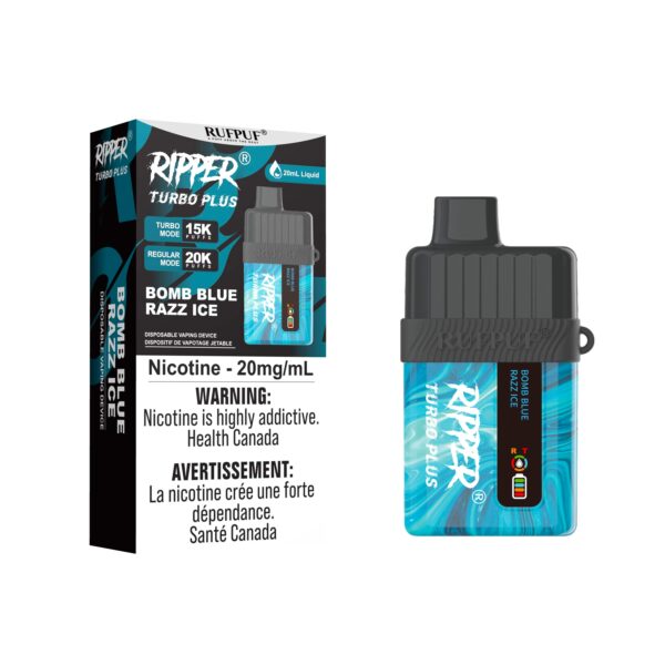 RIPPER Turbo Plus Disposable - Bomb Blue Razz Ice 20mg