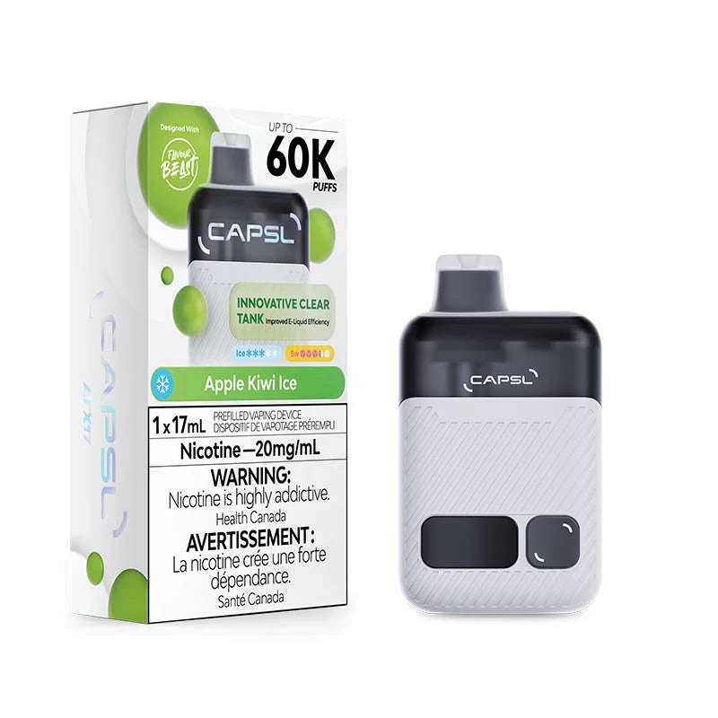 CAPSL 60K Disposable - Apple Kiwi Ice 20mg