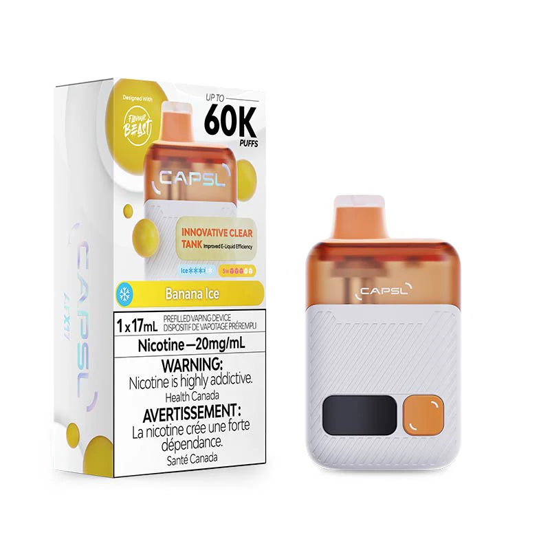 CAPSL 60K Disposable - Banana Ice 20mg