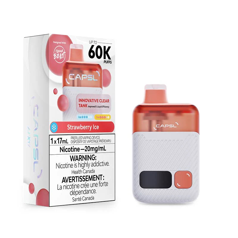 CAPSL 60K Disposable - Strawberry Ice 20mg