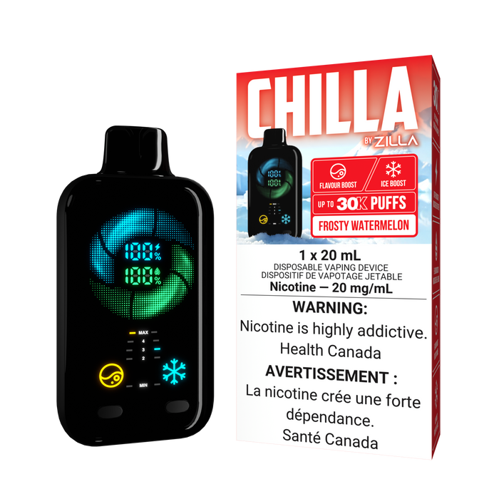 Chilla by Zilla Disposable - Frosty Watermelon 20mg