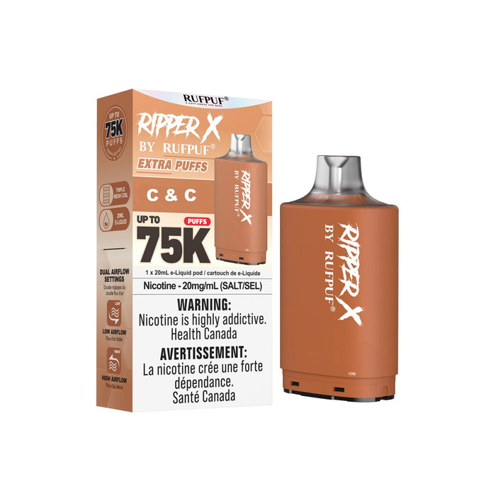 RIPPER X by RUFPUF 75K Pod - C and C 20mg