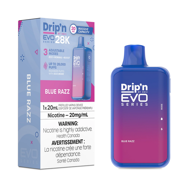 Drip'n by ENVI EVO Series 28K Disposable - Blue Razz 20mg