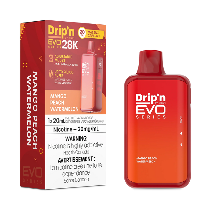 Drip'n by ENVI EVO Series 28K Disposable - Mango Peach Watermelon 20mg