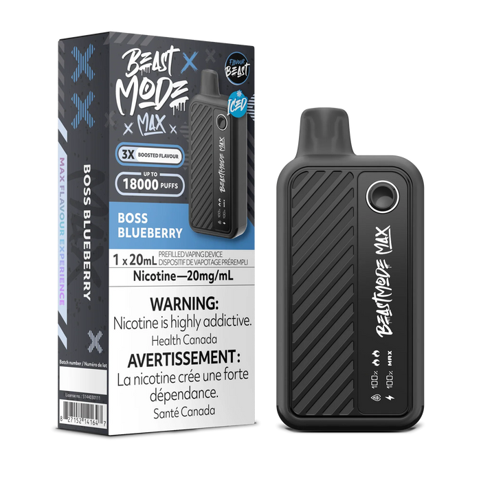 Flavour Beast Beast Mode Max 18K Disposable - Boss Blueberry 20mg