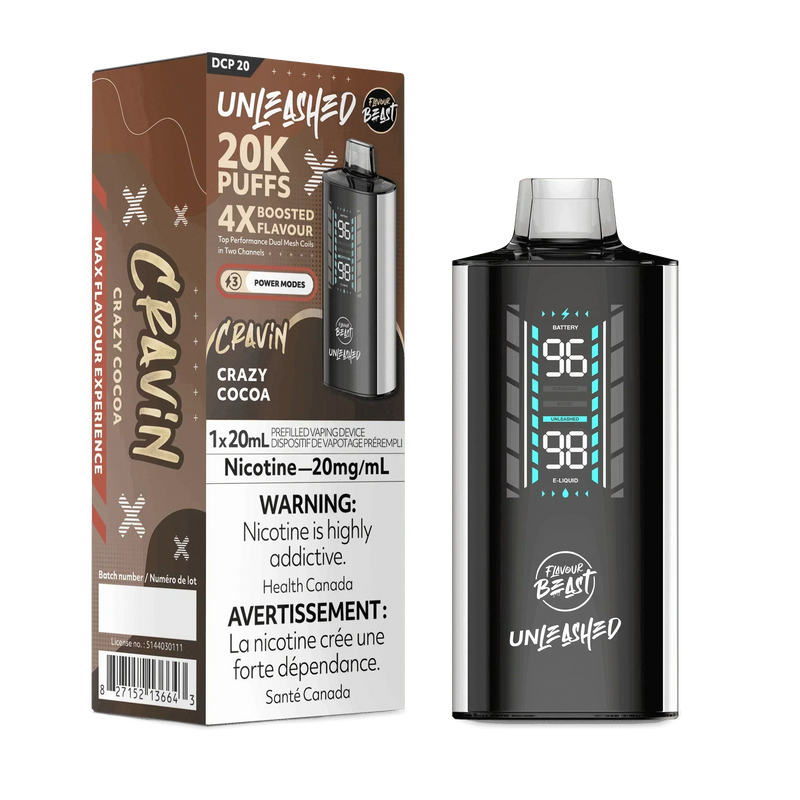 Flavour Beast Unleashed 20K Disposable - Crazy Cocoa 20mg
