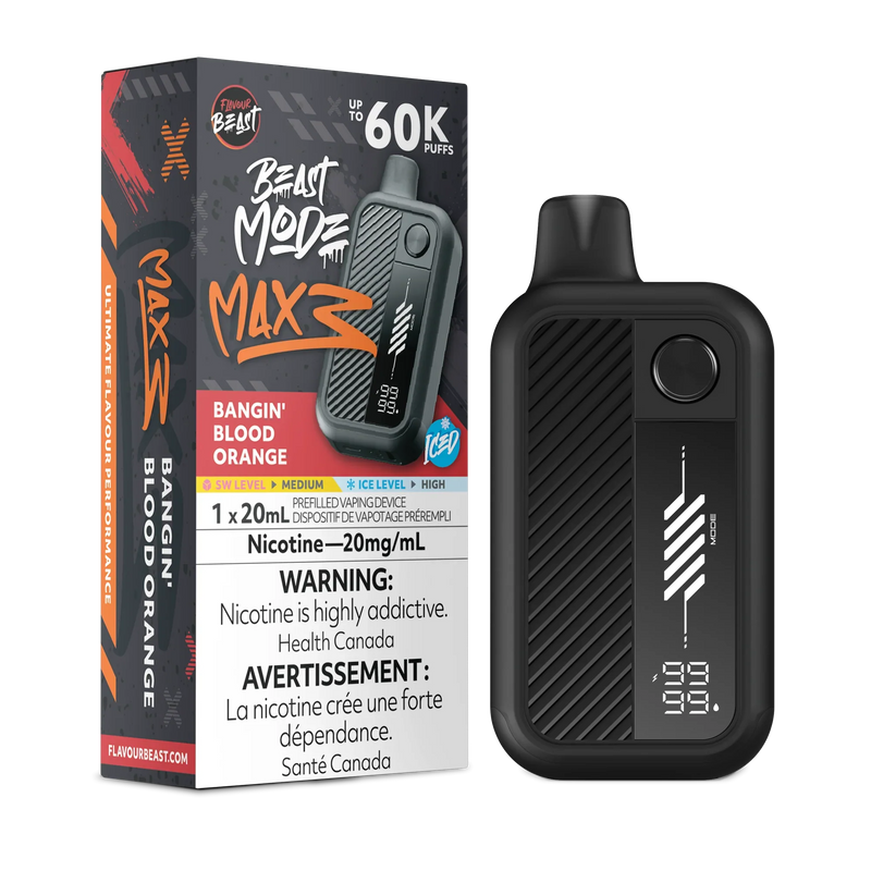 Flavour Beast Beast Mode Max 3 Disposable - Bangin' Blood Orange Iced 20mg