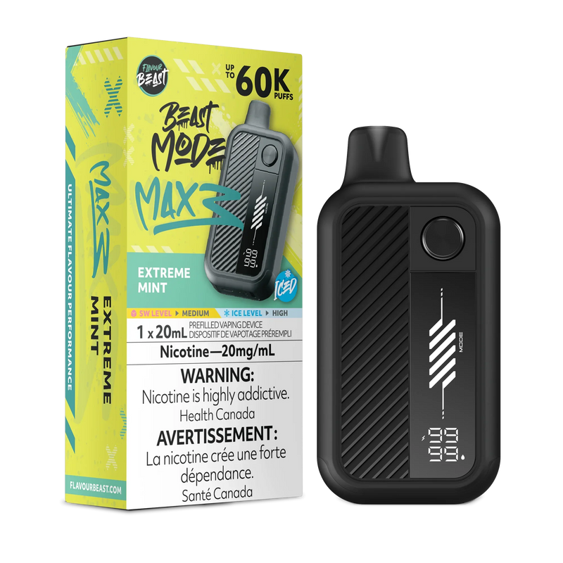 Flavour Beast Beast Mode Max 3 Disposable - Extreme Mint Iced 20mg