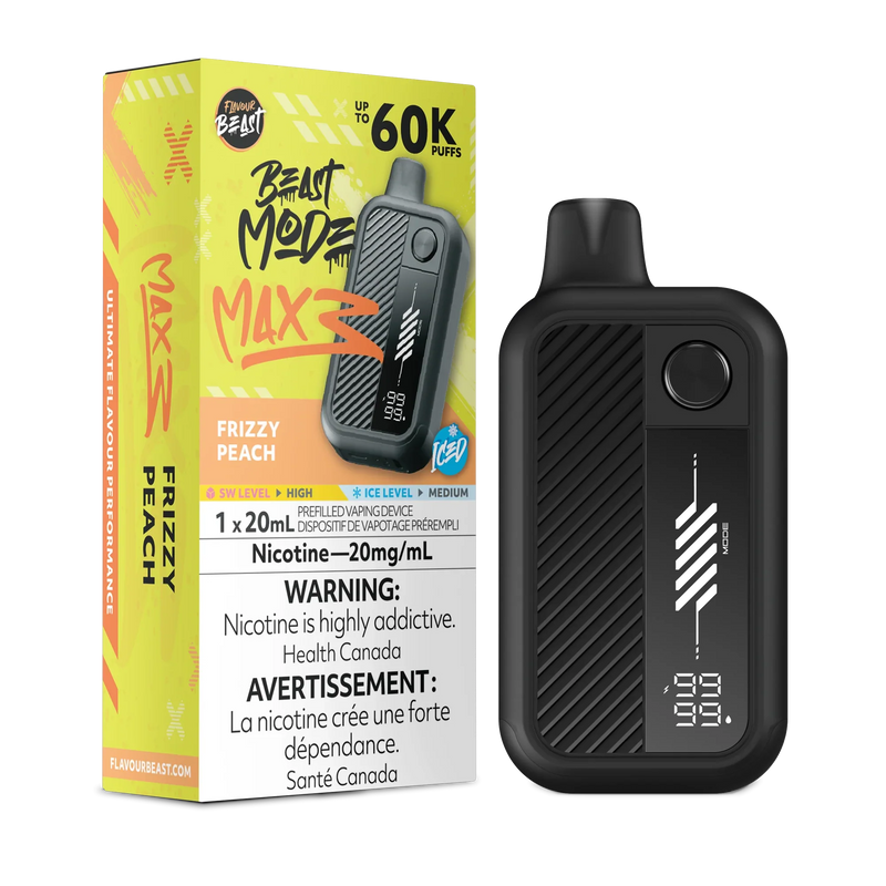 Flavour Beast Beast Mode Max 3 Disposable - Frizzy Peach Iced 20mg
