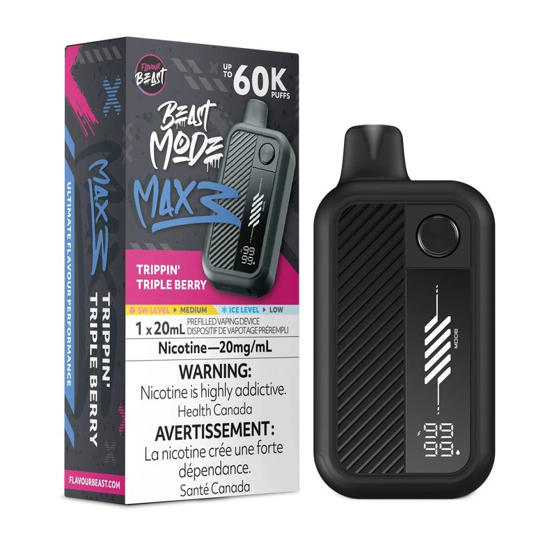 Flavour Beast Beast Mode Max 3 Disposable - Trippin' Triple Berry 20mg