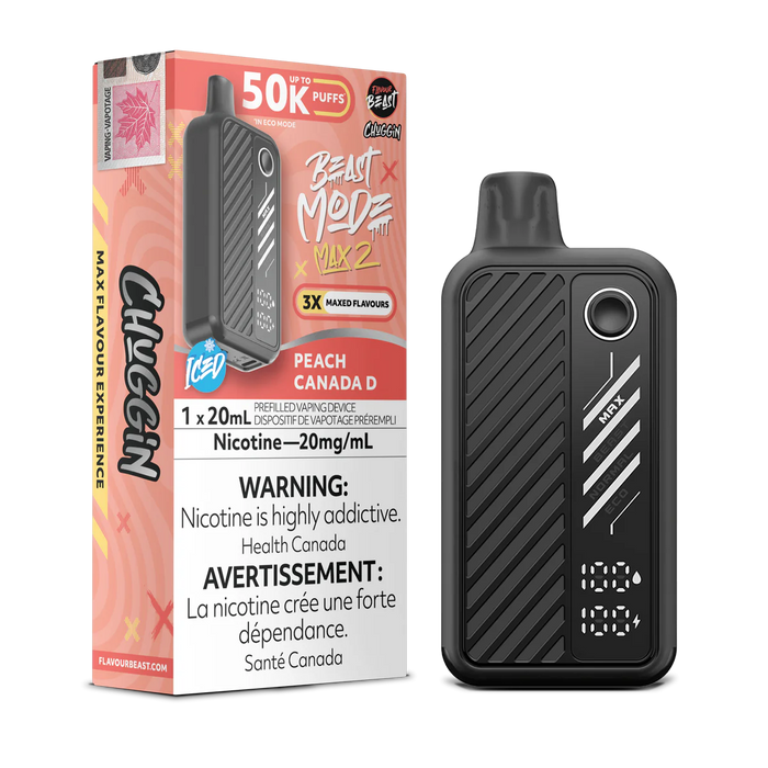 Flavour Beast Beast Mode Max 2 Disposable - Peach Canada D 20mg