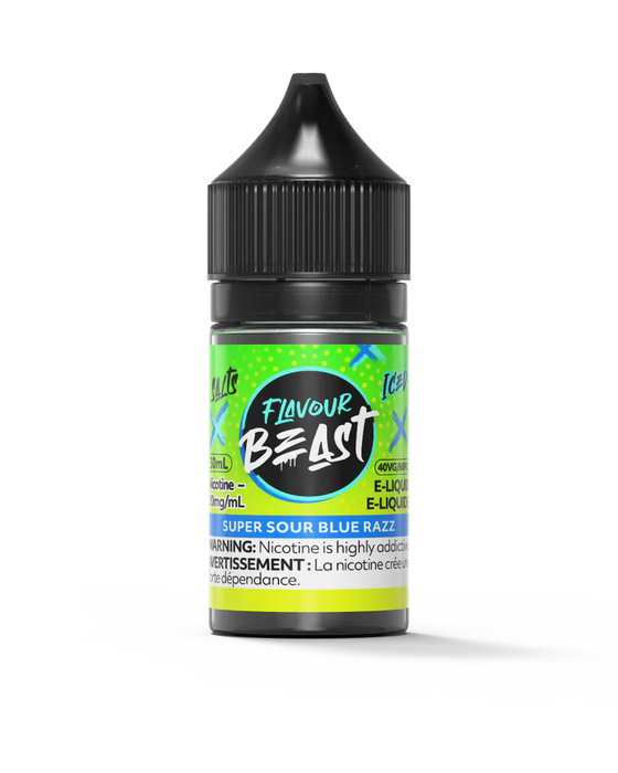 Flavour Beast Salt - Super Sour Blue Razz Iced 30ml