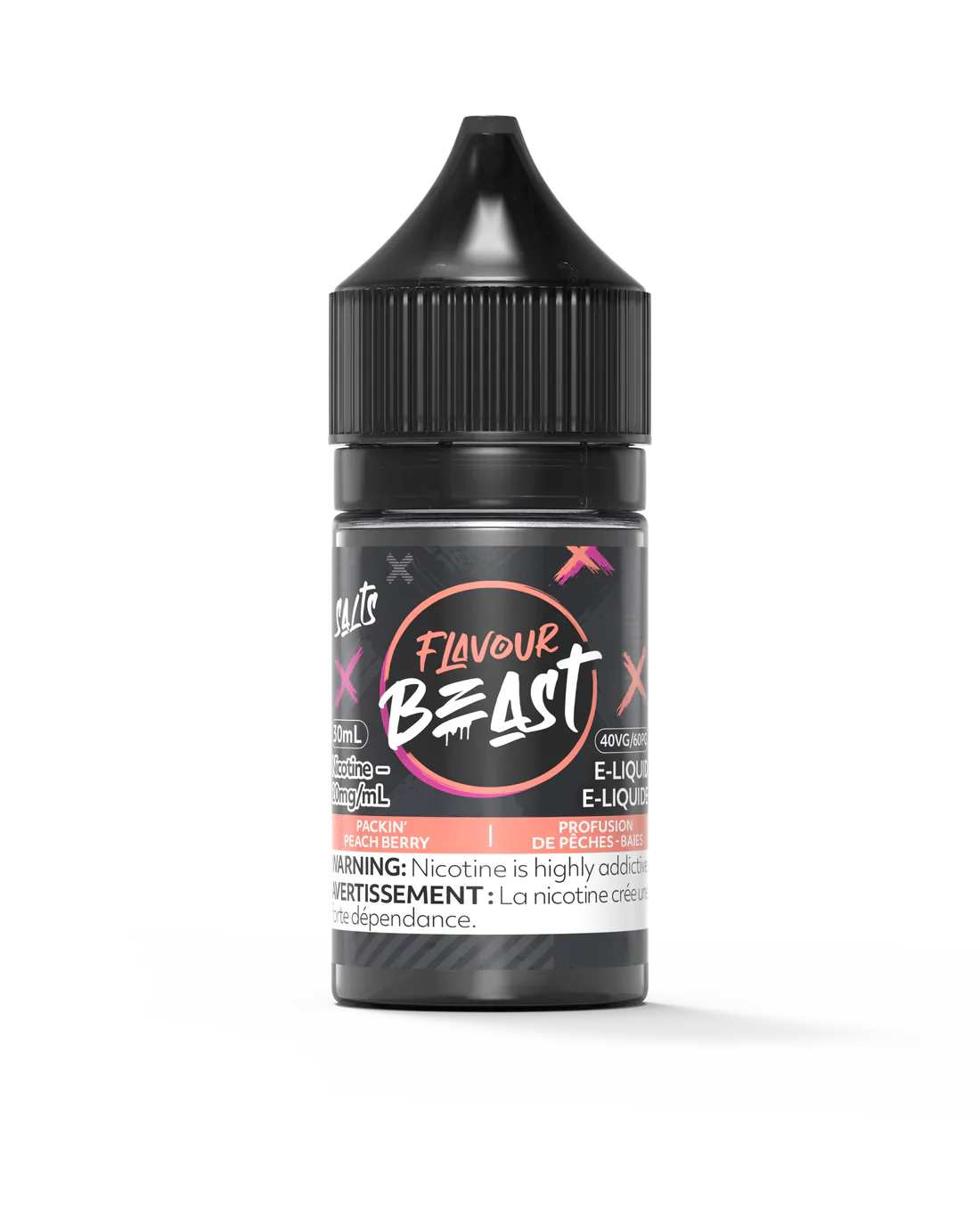 Flavour Beast Salt - Packin' Peach Berry 30ml — Fat Panda Ontario