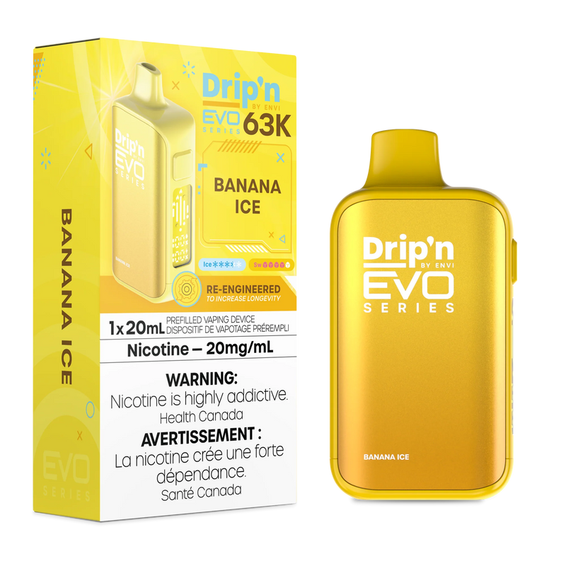 Drip'n by ENVI EVO Series 63K Disposable - Banana Ice 20mg