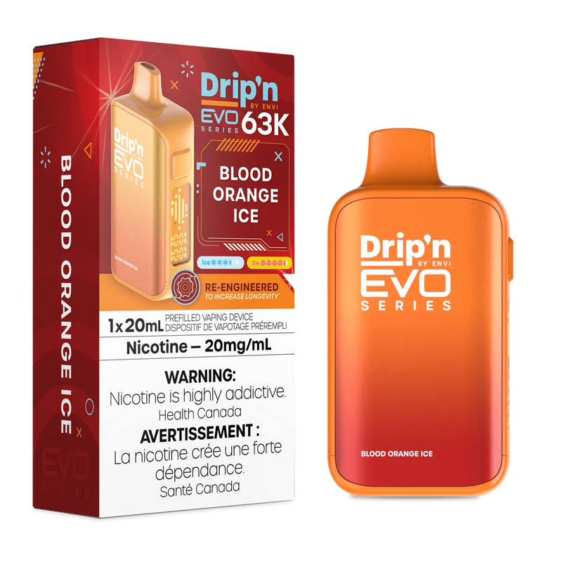 Drip'n by ENVI EVO Series 63K Disposable - Blood Orange Ice 20mg