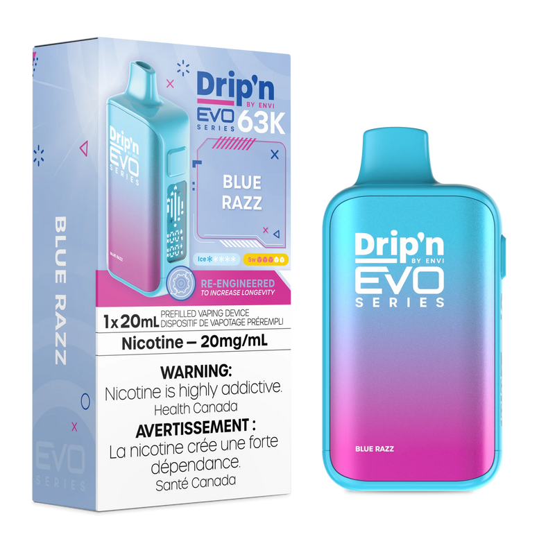 Drip'n by ENVI EVO Series 63K Disposable - Blue Razz 20mg