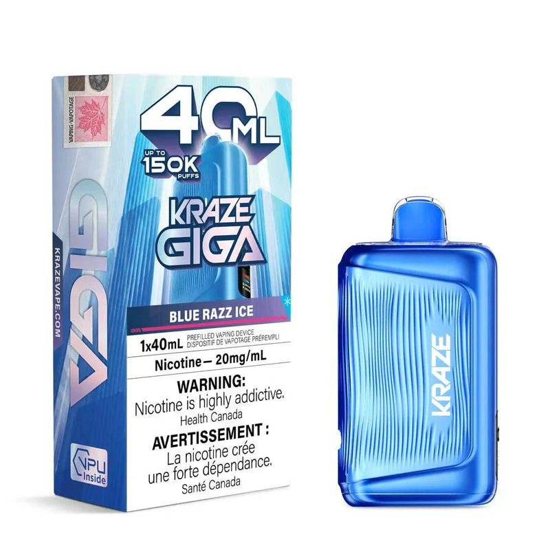 Kraze Giga Disposable - Blue Razz Ice 20mg