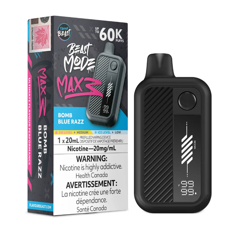 Flavour Beast Beast Mode Max 3 Disposable - Bomb Blue Razz 20mg