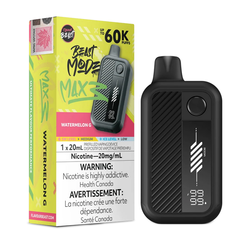 Flavour Beast Beast Mode Max 3 Disposable - Watermelon G 20mg