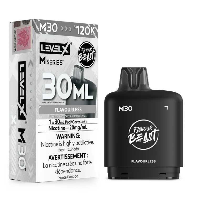 Level X M Series Flavour Beast Pod 30ml - Flavourless 20mg