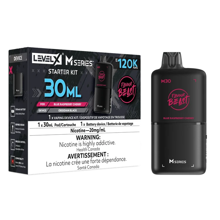 Level X M Series Flavour Beast Kit - Blue Raspberry Cherry 20mg