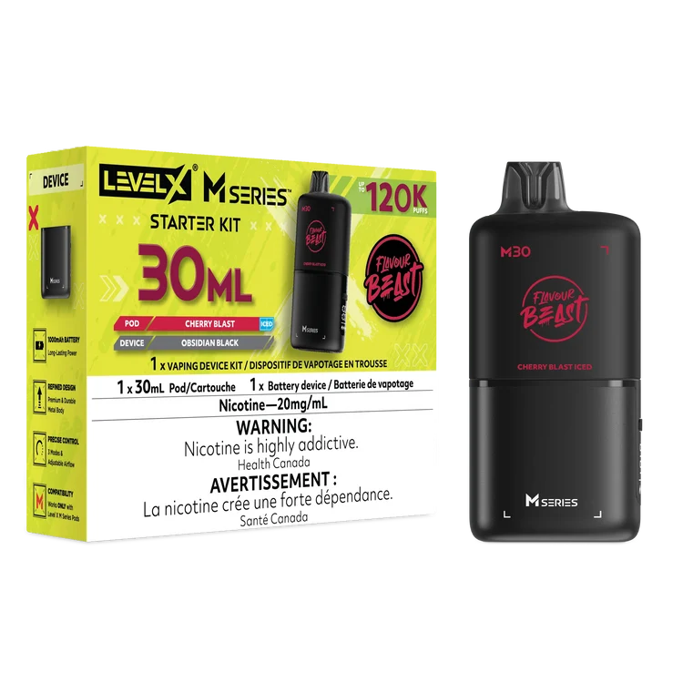 Level X M Series Flavour Beast Kit - Cherry Blast Iced 20mg