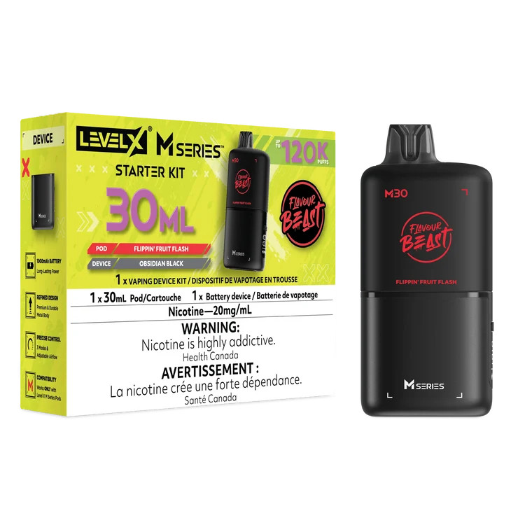 Level X M Series Flavour Beast Kit - Flippin’ Fruit Flash 20mg