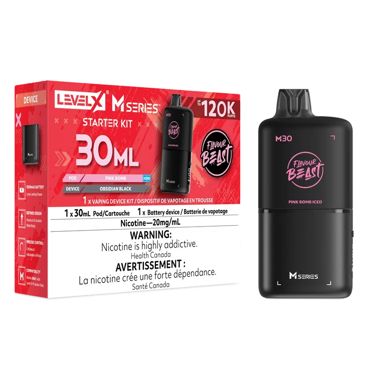 Level X M Series Flavour Beast Kit - Pink Bomb Iced 20mg