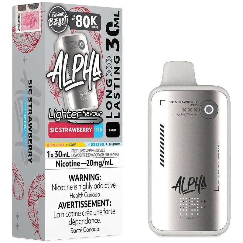 Flavour Beast Alpha 80K Disposable - L.S. Sic Strawberry 20mg
