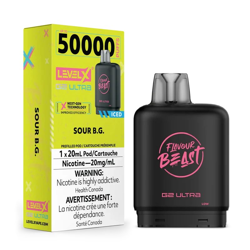 Level X Flavour Beast G2 Ultra - Sour B.G. Iced 20mg