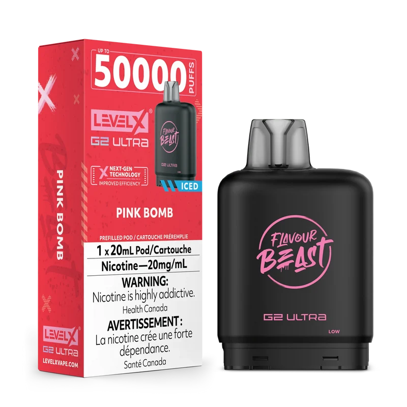 Level X Flavour Beast G2 Ultra - Pink Bomb Iced 20mg